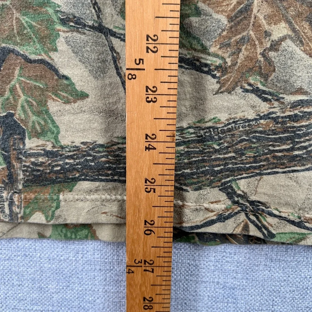VTG 90s Jerzees Outdoors Real Tree Camo Long Sleeve T Shirt Men Large USA Made